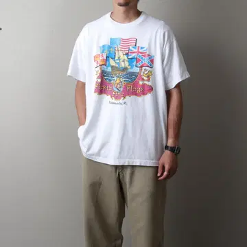 1990's MadeinUSA Printed T-shirt 111181