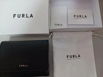 FURLA 블랙 3단 폴더형 지갑