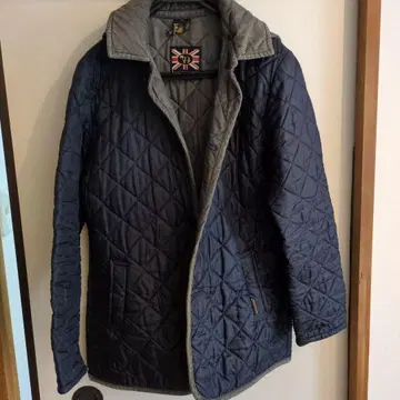 LAVENHAM 네이비 퀼팅 자켓 M