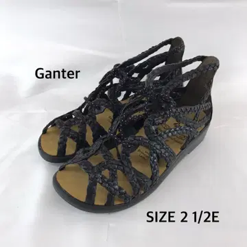 새상품급 Ganter 독일제 뜨개질 샌들 2 1/2E 블랙