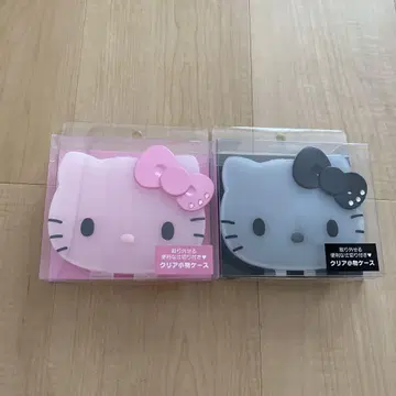 키티 클리어 잡화 케이스 아이러브키티 액세서리 케이스 카드 케이스