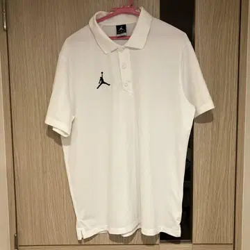 조던 DRI-FIT 화이트 피케 셔츠