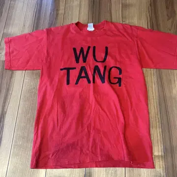 WU TANG 빨간색 티셔츠 SOE