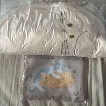 칼디 KALDI 고양이 파우치 쫀득쫀득 고양이 쿠션 2세트