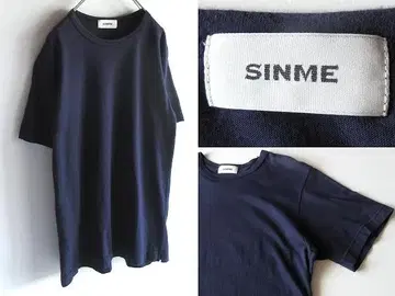 SINME 신메 코튼 천축 T셔츠 1 네이비