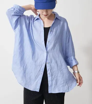 spick&span 80 린넨 카슈쿨 빅 셔츠