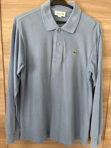 LACOSTE 라이트 블루 긴팔 피케 셔츠