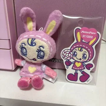 MezzoPiano 베리에 짱 봉제 인형과 스티커 세트