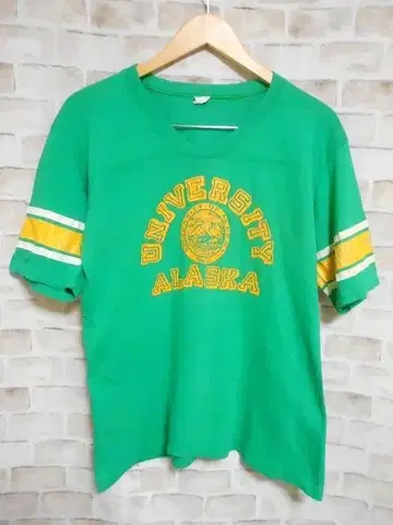 UNIVERSITY ALASKA 70-80년대 풋볼 티셔츠