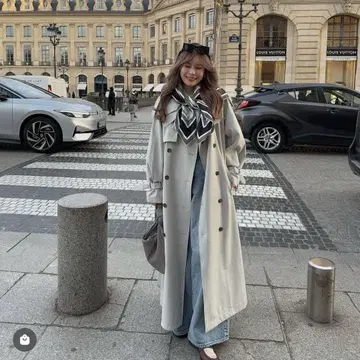 theto Meteora Trench Coat gray s 사이즈