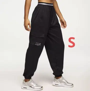 ZUMBA 블랙 카고 팬츠 사이드 포켓 여성용 남성용 남녀공용 새상품 S