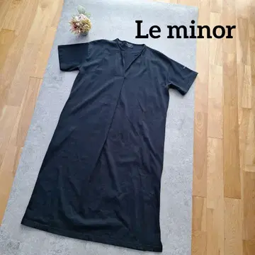 [ 새상품급 ] Le minor 르미노 원피스 네이비 코튼