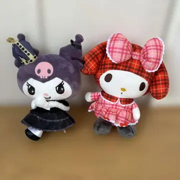 새상품급! 마이멜로디 쿠로미 봉제 인형 세트