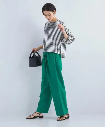 green label relaxing 브리즈 린넨 와이드 팬츠