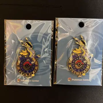 포켓몬 센터 메가토쿄미라이돈 로고 핀즈 피카츄 2개 세트