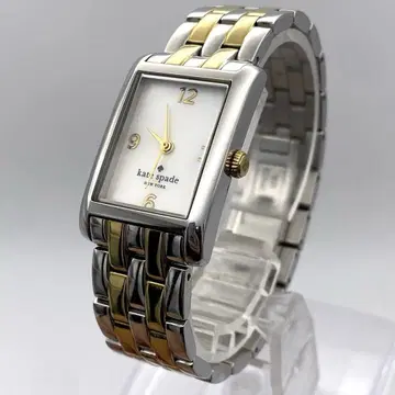 kate spade 쿼츠 손목시계 콤비 직사각형