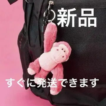 니키 NICI 봉제 인형 키링 핑크 고릴라 글리터 하트