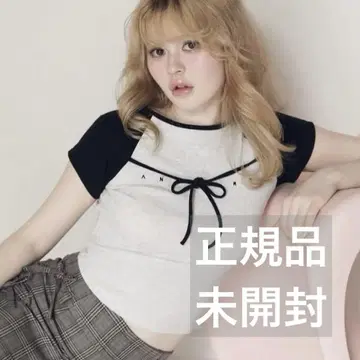 andmary Alma 리본 탑 Gray 정품