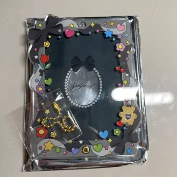 fanfancy+ 아크릴 프레임 후쿠야 리본 베어 검정 블랙