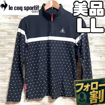 새상품급 르꼬끄 하프 지퍼 셔츠 올 패턴 여성용 XL