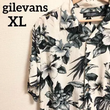 gilevans 알로하 셔츠 크림색 LL 사이즈 남성용