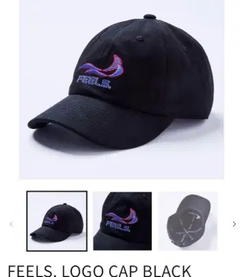 새상품 FEELS. LOGO CAP BLACK 우에스기 슈헤이