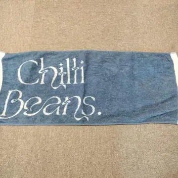 Chilli Beans. 칠리빈즈 로고 페이스 타월 네이비
