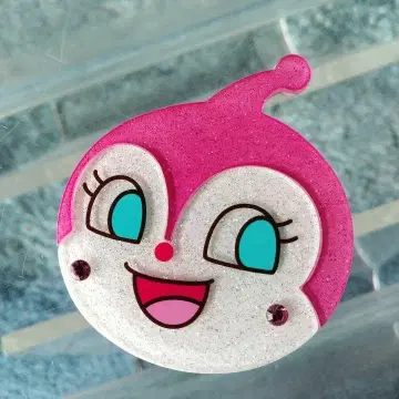 호빵맨 뮤지엄 한정판 페이스 거울 짤랑이 미사용 새상품