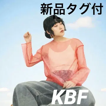 Kbf 택 포함 새상품 긴팔 시스루 티셔츠