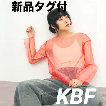 Kbf 택 포함 새상품 긴팔 시스루 티셔츠