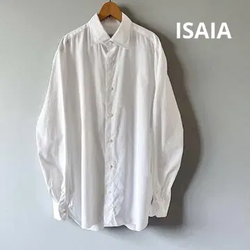 ISAIA 화이트 나폴리 셔츠 16|41 드레스 셔츠