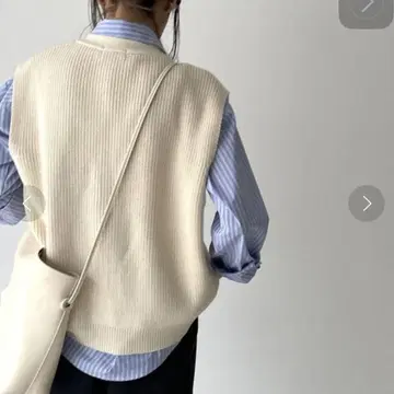 CANAL JEAN [Via J] 니트 베스트 아이보리