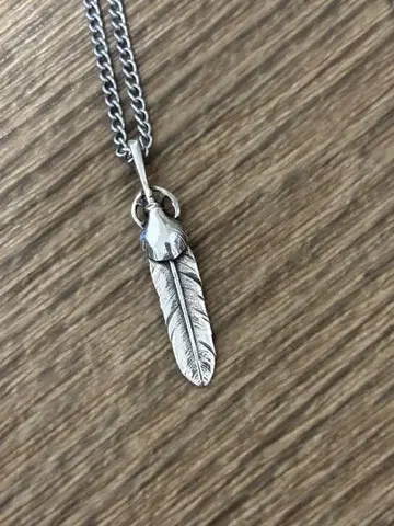 silver925 실버 목걸이 탑 페더