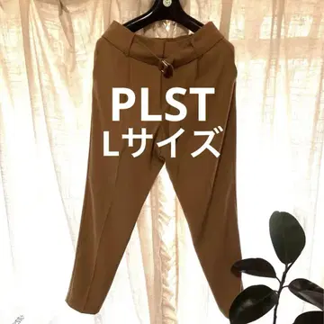 PLST L 사이즈 슬랙스 카멜