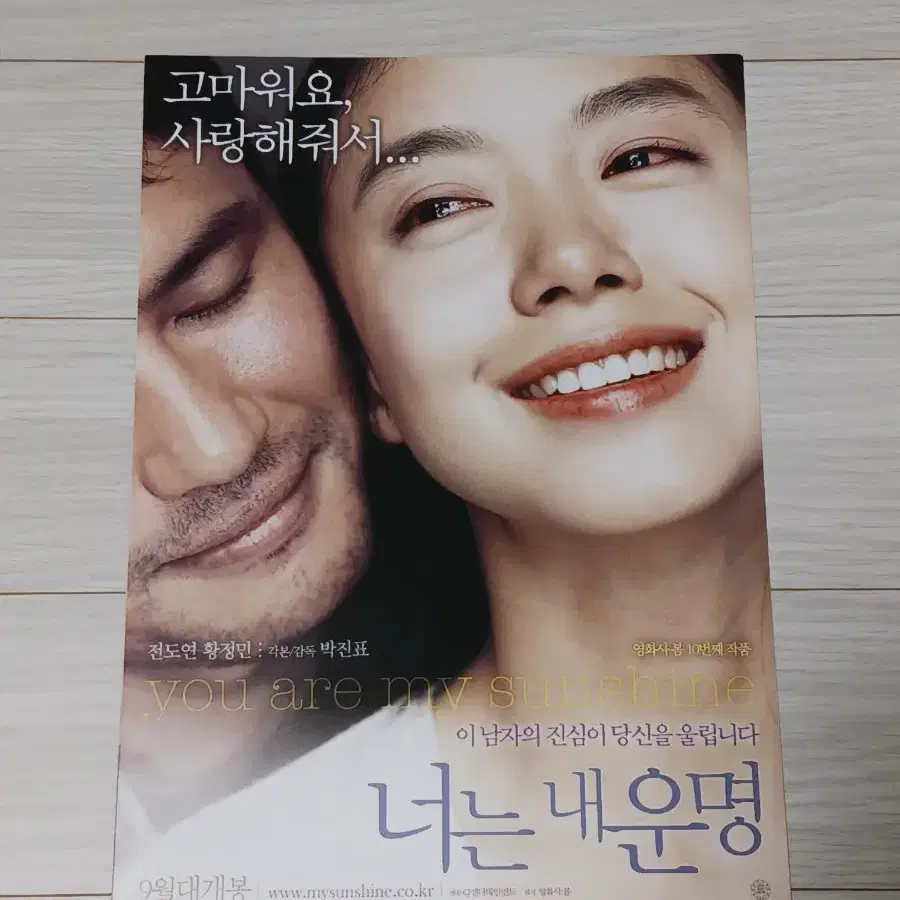 Bi-Fold) You Are My Sunshine (2005) Flyer starring Jeon doyeon and