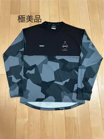 새상품급 FCRB CAMOUFLAGE PRACTICE L/S TOP
