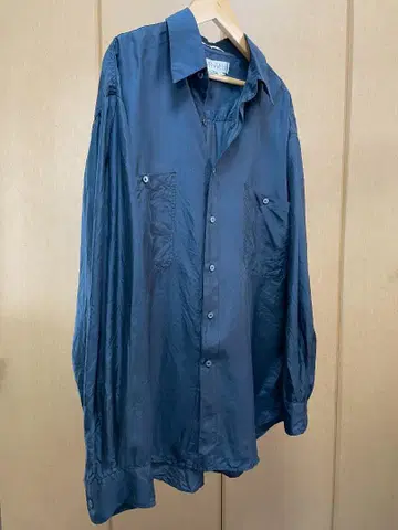 [새상품급] PERRY ELLIS 실크 셔츠 블랙 남성용 실크