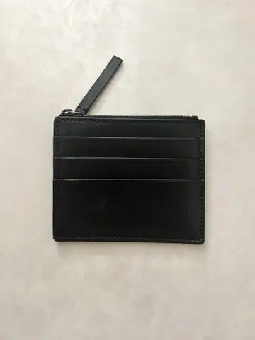 Ann Demeulmeester 블랙 가죽 패스 케이스