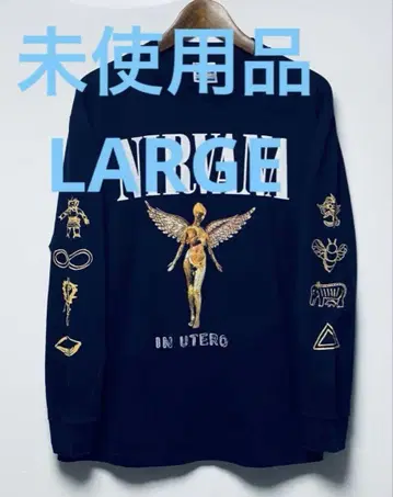 미사용품 NIRVANA IN UTERO L/S TEE USA 제작