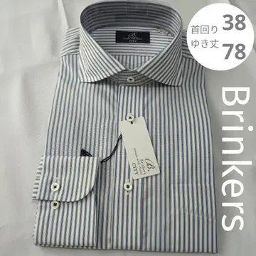 brinkers 38-78 와이셔츠 새상품 긴팔 스트라이프 브링커스