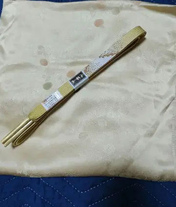 포멀 오비 장식 천 고려 허리띠 세트 연한 노란색