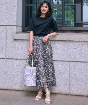 23구 [세탁 가능] 보타니컬 프린트 플레어 스커트 34