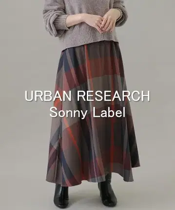 [새상품급] URBAN RESEARCH 빅 체크 이지 스커트
