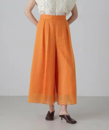 ADORE 이번 시즌 25SS 소프트 오간자 팬츠 오렌지 사이즈 36