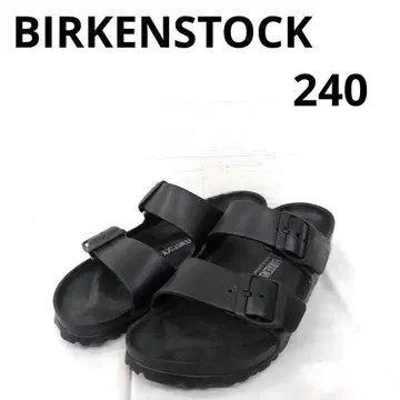 244 BIRKENSTOCK 블랙 비치 샌들 두 줄 스트랩 240