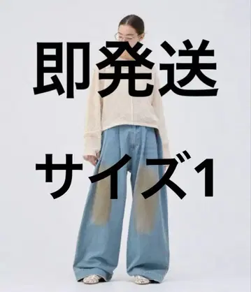 soerte 와이드 배기 빈티지 라이크 데님 팬츠