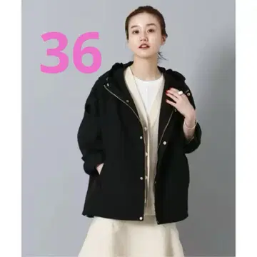 이에나 IENA 타프타 후데트 블루종 36 블랙