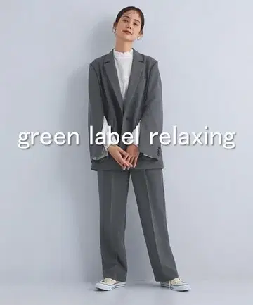 [새상품급] green label relaxing 더블 크로스 박시 자켓