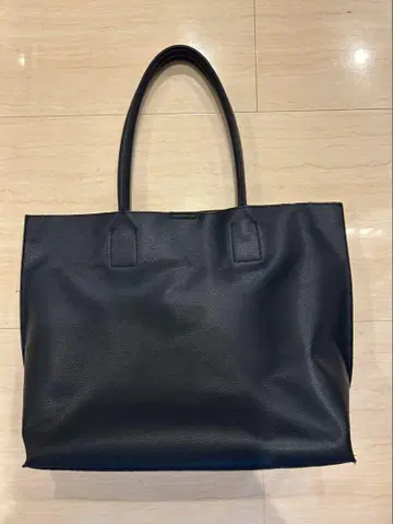 블랙 합성 피혁 토트백 남성용