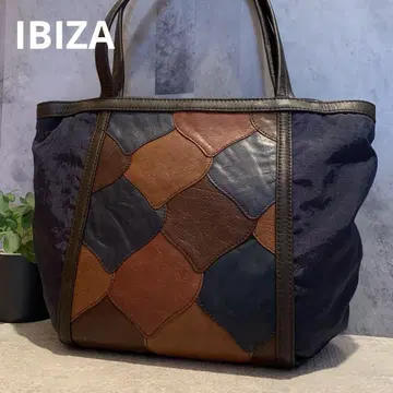 [새상품급] 이비자 IBIZA 숄더백 네이비 천연 가죽
